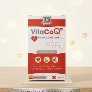 Viên Uống Bổ Tim Mạch VitaCoQ10 (30 Viên) – Tăng Cường Năng Lượng Cơ Tim, Bảo Vệ Tim Mạch Khỏe Mạnh