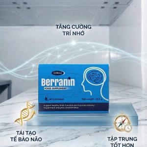 Viên Uống Bổ Não Berranin (30 Viên) – Tăng Cường Trí Nhớ, Tái Tạo Tế Bào Não